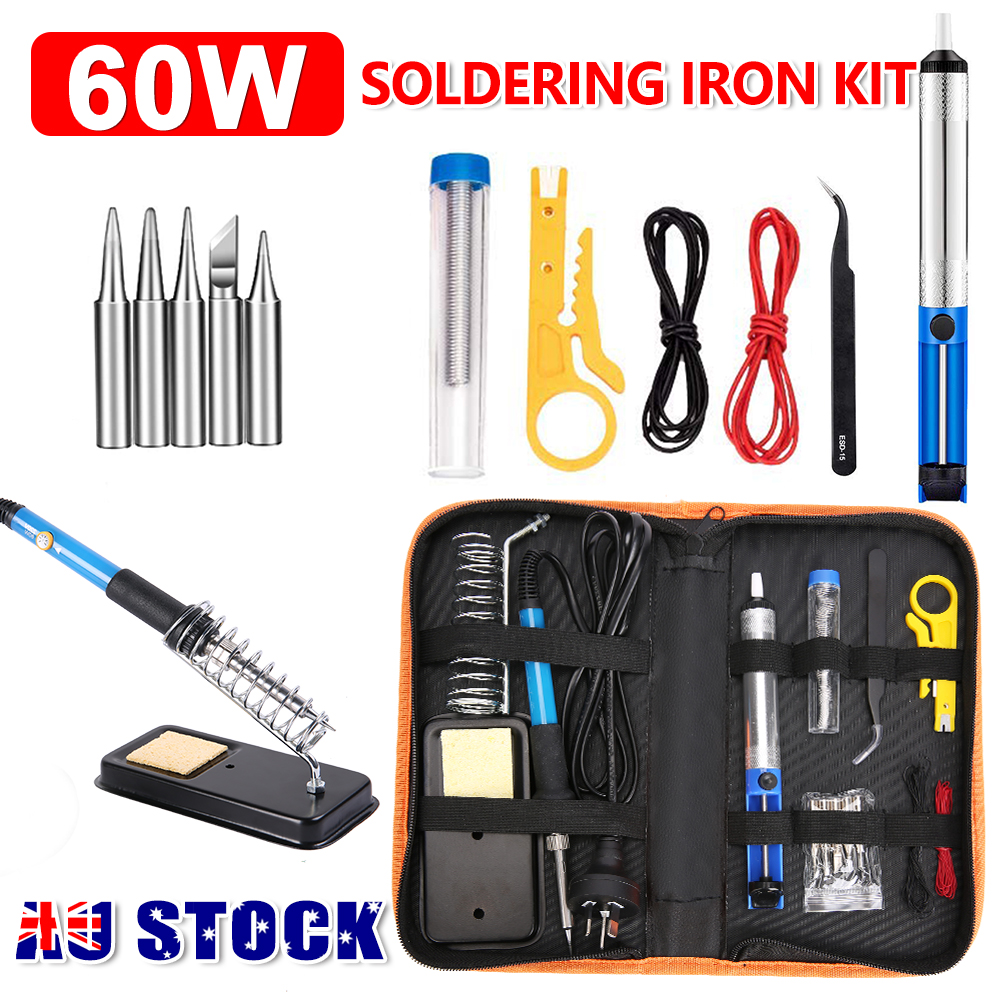 60W Soldering Iron Kit Electronics Welding Irons Tool Electric