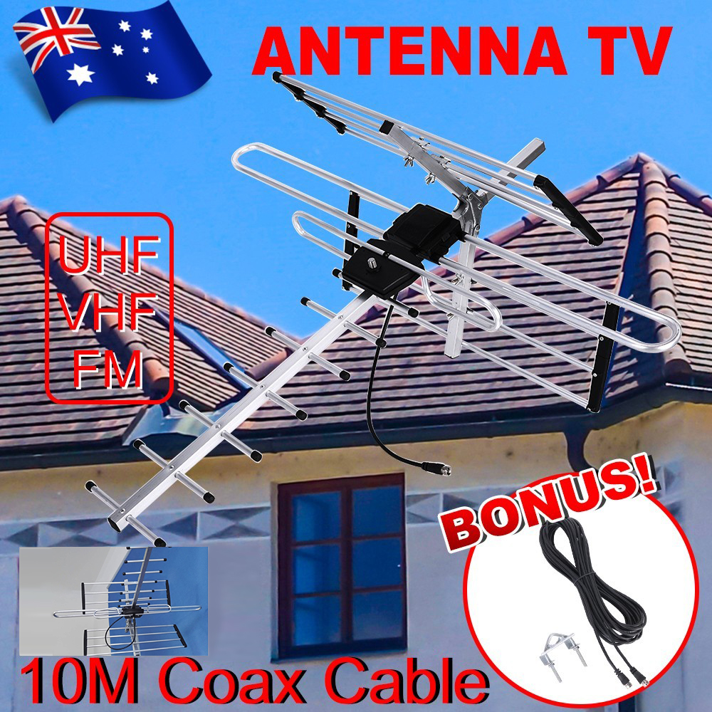 Digital TV Outdoor Antenna UHF VHF FM AUSTRALIAN Conditions Country and