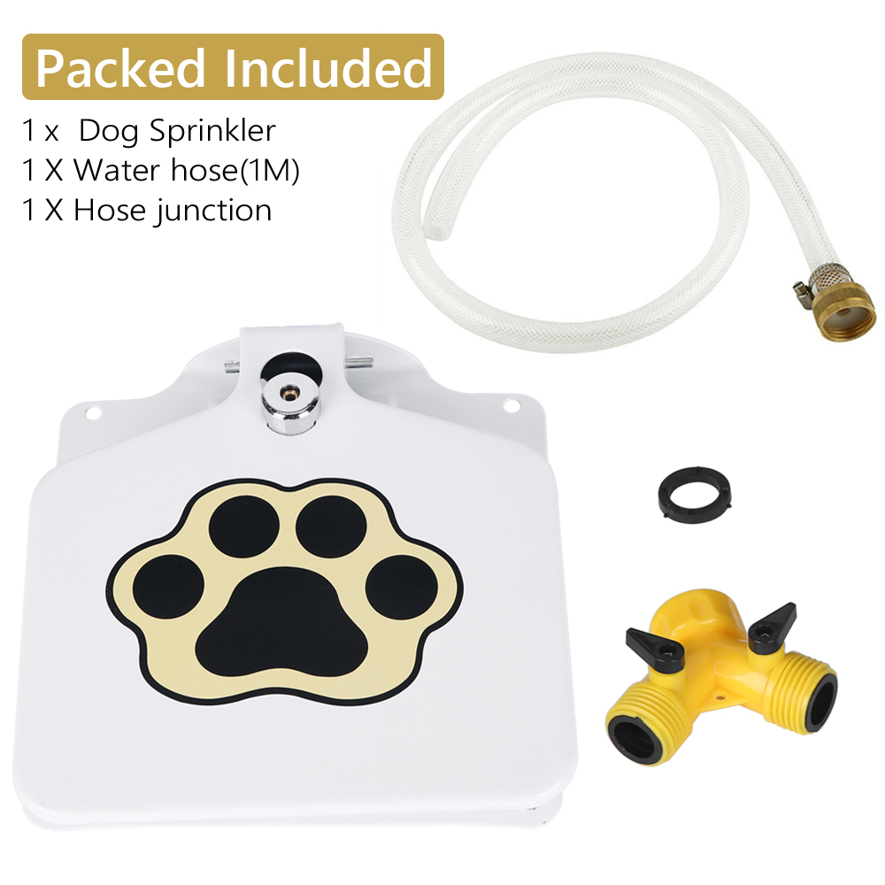 Automatic Dog Water Dispenser Pet Water Fountain Sprinkler Paw Press