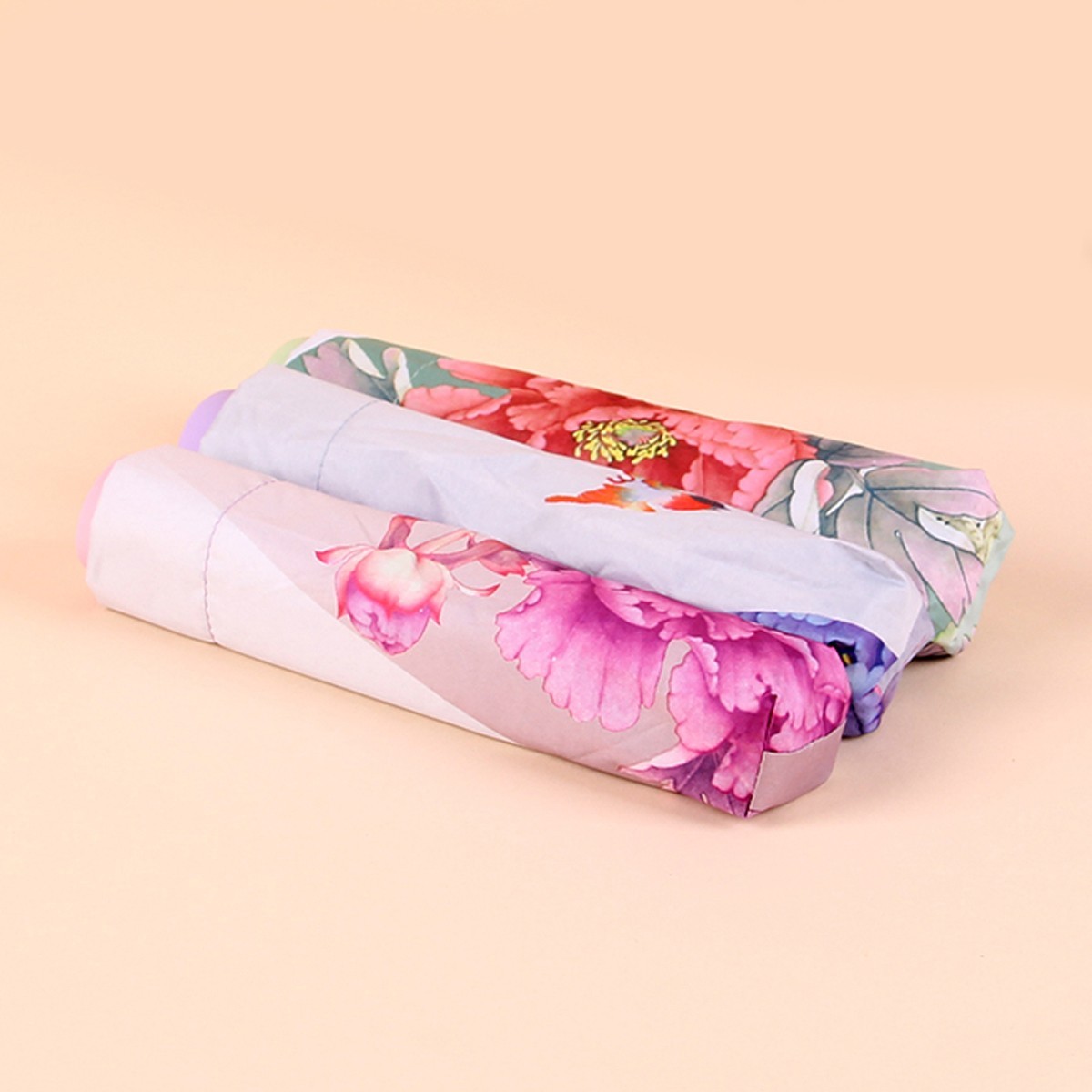 New Floral Compact Folding Anti UV/Rain Daisy Women Lady Parasol Sun ...